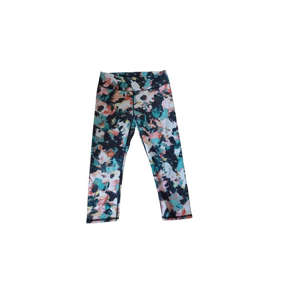 Fabletics Floral Print Salar Capri Workout Leggings Size S - Picture 1 of 3